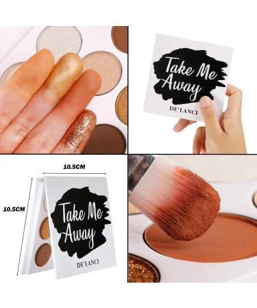 Ecofavor 9-Color Brown Eyeshadow Palette - Natural Matte, Shimmer, Glitter | Highly Pigmented, Waterproof | Easy to Blend Naked Earth Tones Makeup Palette - Buy Online on SooperMarket.com