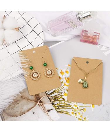 150 Earring Cards with Self-Seal Bags and Kraft Paper Tags - Brown - Buy Online on SooperMarket.com
