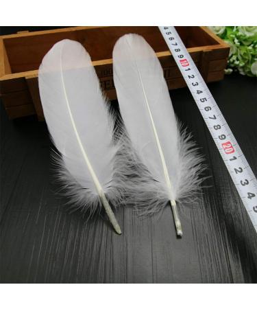 HaiMay 200 Pieces 6-8 Inches White Goose Feathers for Wedding & Party Decor - Buy Online on SooperMarket.com