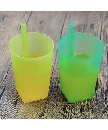EXCEART 4PC Colorful Sip Cups for Kids with Built-in Straw | BPA-Free - Buy Online on SooperMarket.com