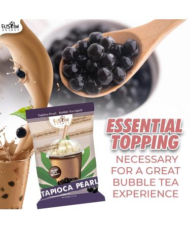 Black Sugar Flavor Quick Cook Tapioca Pearls - DIY Boba - Ready in 5 Minutes - 8oz Pack - Bubble Tea & Milk Tea Topping - Buy Online on SooperMarket.com