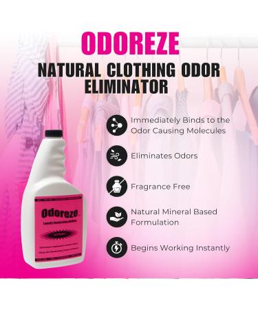 Natural Clothing Smell Removal Laundry Additive | 32 oz Makes 128 Gallons | Effective Laundry Odor Remover - Buy Online on SooperMarket.com