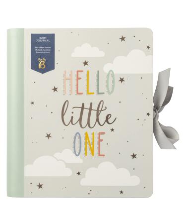 Busy B Baby B Baby Journal with Pockets and Stickers Neutral Grey