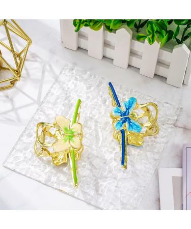 Whaline 6Pcs Large Butterfly Hair Claw Clips - Colorful Non-Slip Hair Claws for Women Girls - Strong Spring Hair Clips for Long Thick Thin Curly Hair - Buy Online on SooperMarket.com