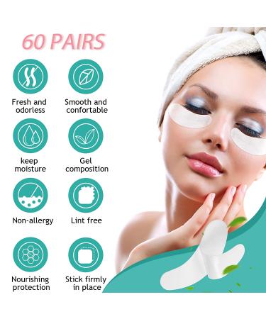 9 Rolls Eyelash Extension Tape with 60 Pairs of Under Eye Gel Pads - Breathable Fabric Lash Tape for Eyelash Extensions - Beauty Tool Set - Buy Online on SooperMarket.com