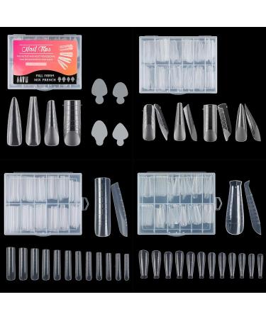 Duals Forms Acrylic Nail System UV Gel Nail Mold Full Cover Fasle Nail Tips Nail Form French Extension Tips Stickers Duals Forms Nail Mold For Uv Gel For Toes B - Buy Online on SooperMarket.com