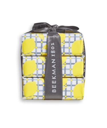 Beekman 1802 Goat Milk Soap Bar 3-Piece Set - 3.5 oz - Nourishes  Moisturizes & Hydrates the Body - Good for Sensitive Skin - Cruelty Free Sunshine Lemon