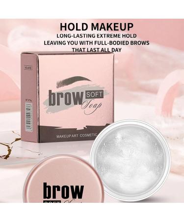 Eyebrow Soapbar - Waterproof Brow Lifting Wax | Eyebrow Styling Wax Eyebrow Shaping Wax for Brows Clear Brow Styling Wax for Lamination Effect Klufo - Buy Online on SooperMarket.com