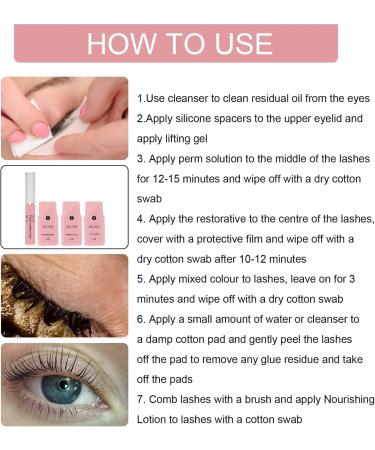 Eyelash Lift Kit Curl Eyelash Lamination Kit Beginners DIY Lash Lift Set Gentle For Lash Semi-Permanent Curling Thick No Smudge Lash Lift Lamination Eyelashes Friendly Easy To Use - Buy Online on SooperMarket.com