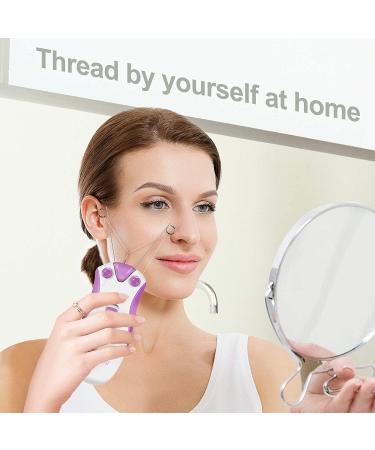 Rose Red Cordless Electric Facial Threading Hair Removal for Women - Rechargeable Face Hair Remover for Vellus Hair on Face & Chin - Buy Online on SooperMarket.com