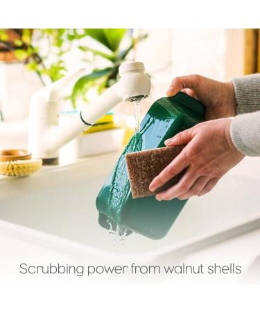 Full Circle Walnut Scrubber Sponge 2 Pack - Eco-Friendly Cleaning, 4.4 x 2.75 - Buy Online on SooperMarket.com