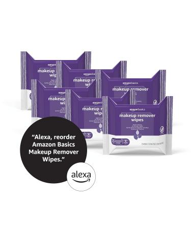 Amazon Basics Night Calming Make Up Remover Wipes - 150 Count (6 Packs of 25) - Previously Solimo - Buy Online on SooperMarket.com