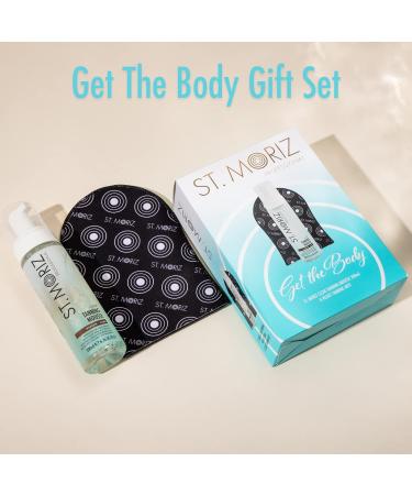 ST. MORIZ GET THE BODY Boxed Gift Set - Contains Clear Tanning Mousse MEDIUM DARK 200ml + St Moriz Mitt - Buy Online on SooperMarket.com