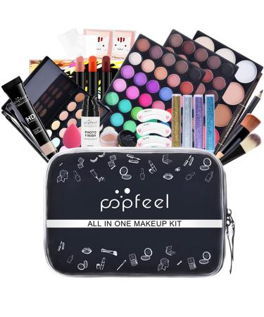 FantasyDay multifunctional cosmetics gift set make -up make -up kit for face eyes and lips - make -up pallet pallet make -up case with eyeshadow pallet lipstick rouge mascara #1 kit04b