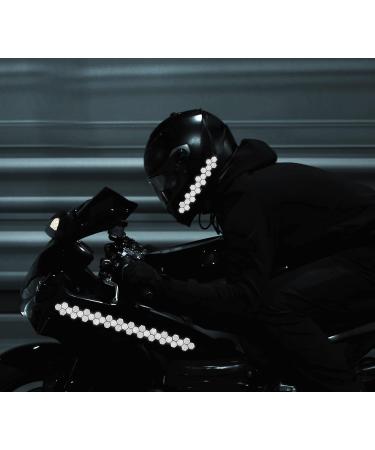Biomar Labs Hexagon Reflective Stickers Set - 71 Self-Adhesive Bike Safety Reflectors (Black) - Premium Reflex Film for Enhanced Visibility - Buy Online on SooperMarket.com