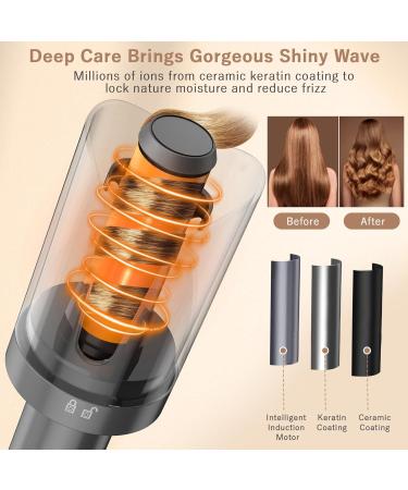 Pretfy Automatic Curling Iron - 1 Inch Ceramic Ionic Auto Hair Curler with LCD Display 4 Temperature Settings Anti-Scald & Auto Shut-Off - Fast Heating for Effortless Hair Styling - Buy Online on SooperMarket.com