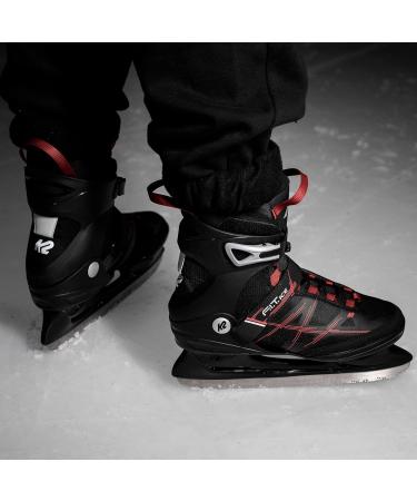 K2 Skates Men's Fit Ice Skates EU 45 (UK 10.5/US 11.5) - Black/Red | International Shipping Available - Buy Online on SooperMarket.com