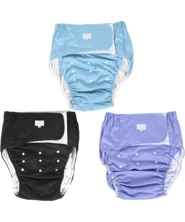 Buy Soft Adjustable Reusable Adult Diapers - Washable Fast-Drying Incontinence Care (Purple) - Buy Online on SooperMarket.com