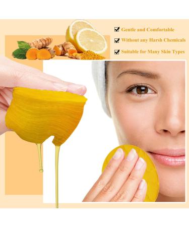Turmeric Kojic Acid Cleansing Pads - Brightening Face Scrub for Dark Spots | 50pcs Gentle & Safe Skin Balance - Buy Online on SooperMarket.com