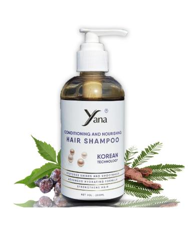 Yana 2-in-1 Shampoo & Conditioner for Men & Women Suitable for Color Treated Hair with Purifying Hydrating & Nourishing Extracts of Rosemary & Argan Oil Clears Build Up Gently & Deeply 6.76 Fl Oz