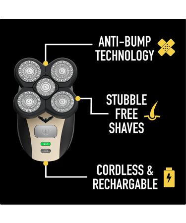 FlexSeries Electric Head Hair Shaver by Freedom Grooming - Cordless Wet/Dry Razor for Men - Buy Online on SooperMarket.com