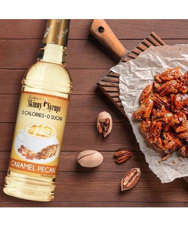 Jordan's Skinny Syrups Sugar-Free Coffee Syrup Caramel Pecan Flavoring for Chai Latte Protein Shake and More - Zero Calorie Gluten-Free Keto Friendly - 750ml (25.4 Fl Oz) - Buy Online on SooperMarket.com