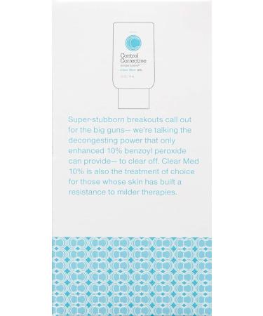 CONTROL CORRECTIVE Clear Med 10% Acne Treatment Lotion - 2.5 Oz | Benzoyl Peroxide & Sulfur Formula for Breakouts | Kills Acne Bacteria, Dries Blemishes - Buy Online on SooperMarket.com