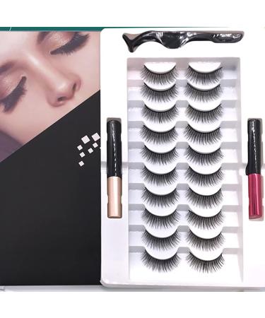 Magnetism False Eyelash Kit | Lightweight Reusable Magnetic Lashes | Perfect for Travel Dating & Parties | International Shipping - Buy Online on SooperMarket.com