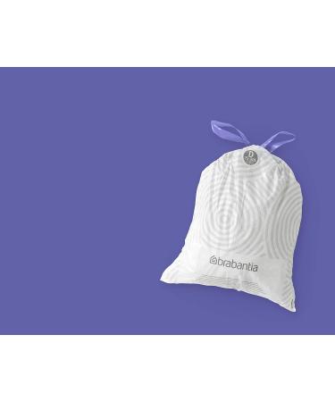 Brabantia Perfectfit Multipack Garbage Bags - Extra Strong 15L/20L 120 Bags White - Code D - 6 Rolls - Buy Online on SooperMarket.com