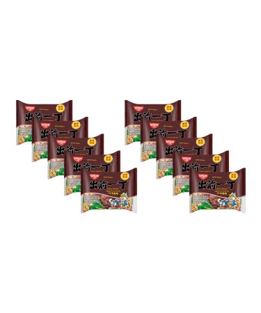 Nissin Five Spice Beef Flavour Demae Ramen Instant Noodles - 100g (Pack of 10) by CNMART