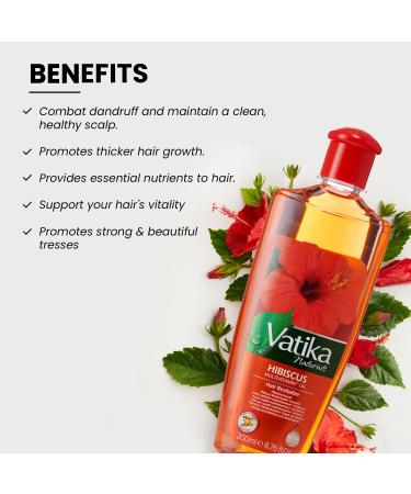 Vatika Hibiscus Multivitamin Hair Oil 200ml - Hair Revitalization Nourishing & Strengthening | International Shipping - Buy Online on SooperMarket.com