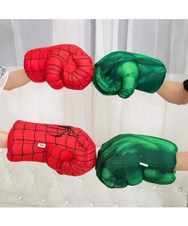 Kids Boxing Plush Superhero Gloves - Red | Fun Hands Fists Toys - Buy Online on SooperMarket.com