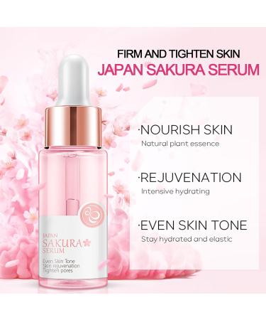 Cherry Blossom Skin Care Set - Complete Skincare Kits for Women & Girls | Japanese Skincare Gift Set with Serum Face Cream and Masks - Buy Online on SooperMarket.com