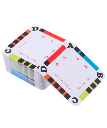 EXCEART Weaving Shuttle 100Pcs Weaving Cards Tablet Weaving Cards Paper Business Cards for Loom for Inkle Loom Weaving Supplies DIY Weaving Accessories
