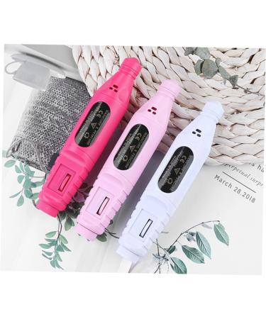 POPETPOP Electric Nail File Acrylic Nails Tools Portable Nail Drill Professional Acrylic Gel Tool Nail File Drill Nail Tools Power Tools Nail Polishing Machine for Nail Art Manicure 13.8*2.8cm Pink - Buy Online on SooperMarket.com