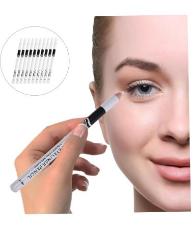 HAPINARY White Makeup Pencil 10pcs Lying Silkworm Eyeliner Eyeshadow Highlighters Cosmetic Eyeliner Pencils Miss Export Brush - Buy Online on SooperMarket.com