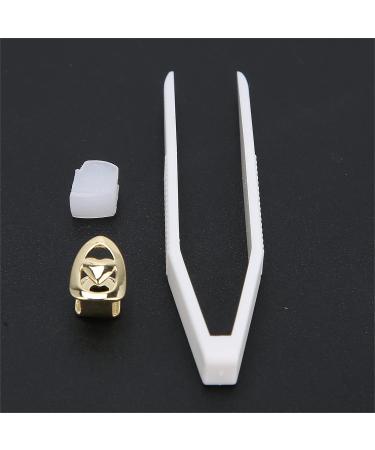 Hip Hop Teeth Decoration Teeth Brace Decoration 2 Copper Fashionable for Concert for Party(gold) - Buy Online on SooperMarket.com