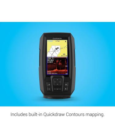 Garmin Striker Vivid 4cv Fishfinder with Color Sonar Transducer - 4 Inch Easy-to-Use Device with Vivid Scanning Sonar Color Palettes - Buy Online on SooperMarket.com