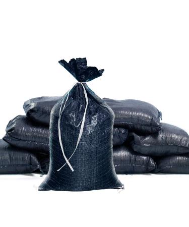 Sandbaggy Black Sandbags | Empty Poly Bags W/ 4000 HR UV Protection | 14 Inch x 26 Inch | Ultra-Tough Sand Bags That Can Be Dropped 40 Times | Sand Bags Trusted by US Military (10 Bags)