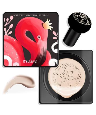 Mushroom Head Air Cushion CC Cream Foundation Moisturizing BB Cream Foundation Makeup Long Lasting CC Cream Liquid Foundation Matte Concealer Foundation Suitable for All Skin Types(Ivory) Ivory B