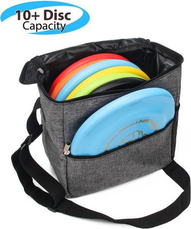 Windspeed Cadet Disc Golf Bag - Waterproof, Portable, 10 Disc Capacity - Pro Starter Bag for Women and Men (Grey) - Buy Online on SooperMarket.com