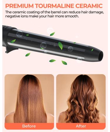 Buy Ohuhu 5 in 1 Curling Iron Set - Interchangeable Ceramic Wave Iron & Gloves - Perfect Gifts for Women & Girls - Mother's Day Black - Buy Online on SooperMarket.com