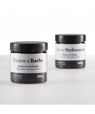 Zilber Hair & Beard Balm - 100% Natural Vegan Shea Butter & Organic Oils - 55ml Made in France - Buy Online on SooperMarket.com