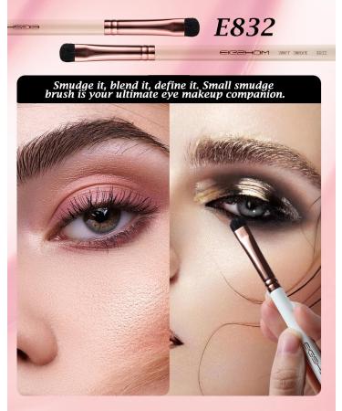Small Smudge Brush - Professional Eyeshadow Brush for Smudging & Blending | Premium Synthetic Bristles - Ivory E832H - Buy Online on SooperMarket.com