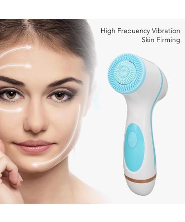 Facial Cleansing Brush Silicone Pore Deep Cleansing Electric Face Brush for Salon (Blue) - Buy Online on SooperMarket.com