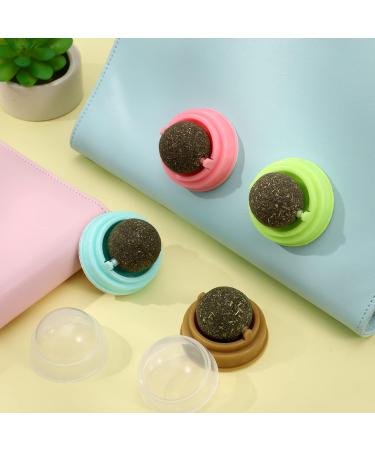 Xinstroe 4 Pack Catnip Balls Toys - Rotating Wall Catnip Balls for Engaging Cat Play | Shop Internationally - Buy Online on SooperMarket.com