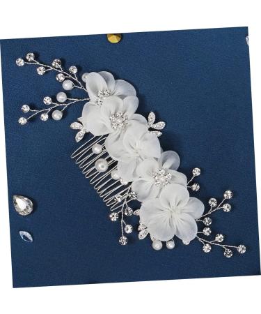 Mikinona Flower Side Hair Comb Girls Hair Accessory Rhinestone Headpiece Hair Jewels for Women Rhinestone Hair Comb Wedding Hair Comb Rhinestones Wedding Dress Bride Hair Piece - Buy Online on SooperMarket.com