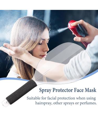 Noverlife 3PCS Barber Salon Face Shield with Sponge Handle - Reusable Clear Hair Spray Face Protector for Hairdressing & Makeup - Buy Online on SooperMarket.com