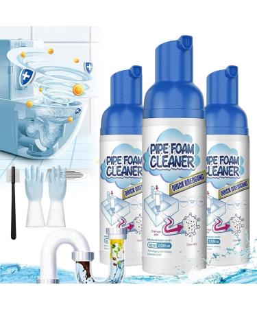 Foam Drain Cleaner Professional Yugou Foam Drain Cleaner Get Out Foam Drain Cleaner for Kitchen Drain Sinks Tubs Quick Foaming (3Pcs)