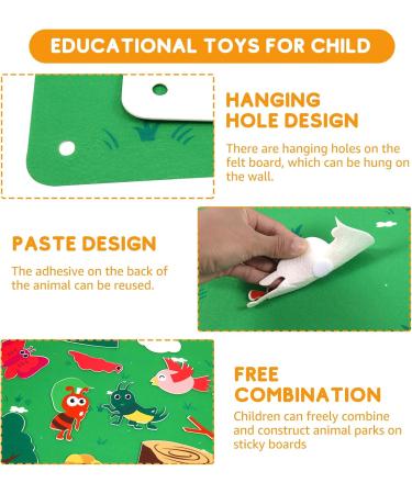 Ospalem 3.3ft Farm Animals Filz Story Board Set - Interactive Early Learning Play Set for Toddlers & Children - Buy Online on SooperMarket.com